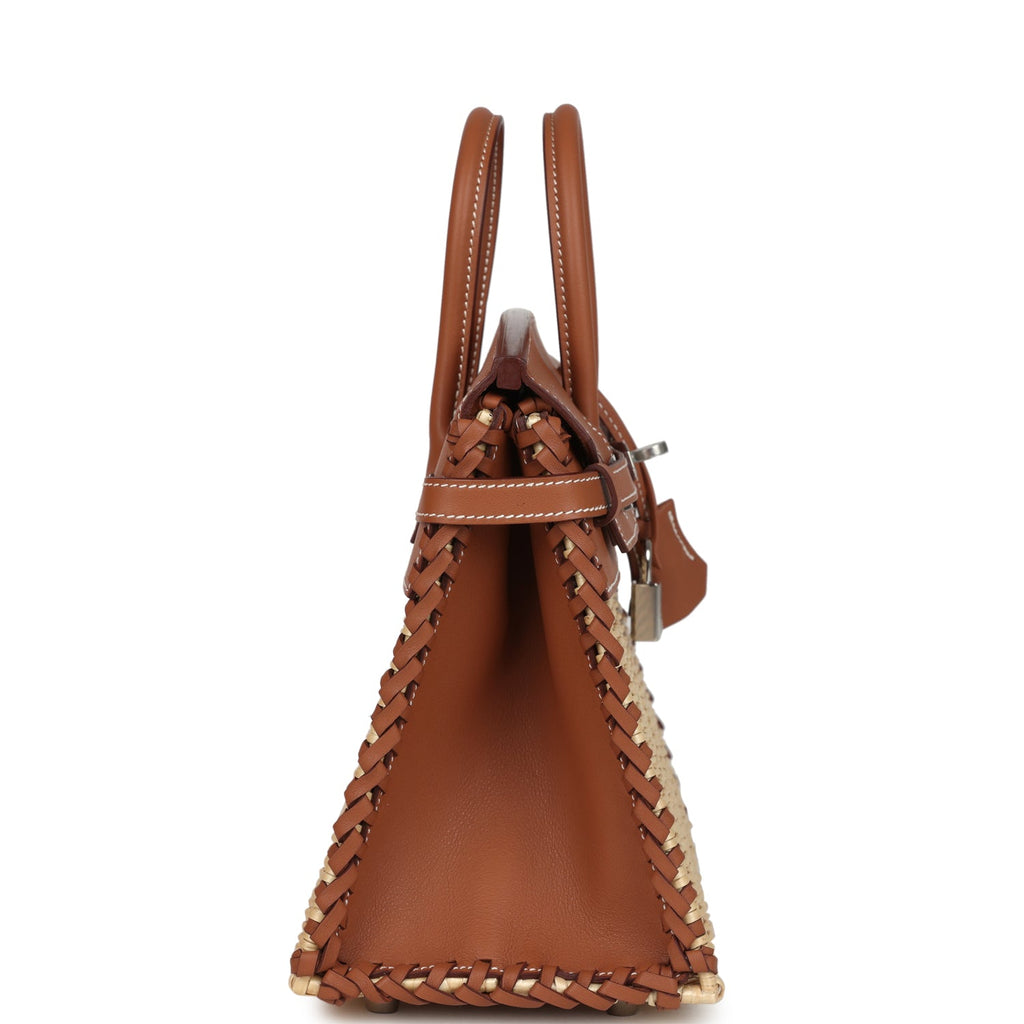 Birkins 25 Gold Swift Palladium Hardware