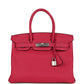 Birkin 30 Framboise Togo Palladium Hardware