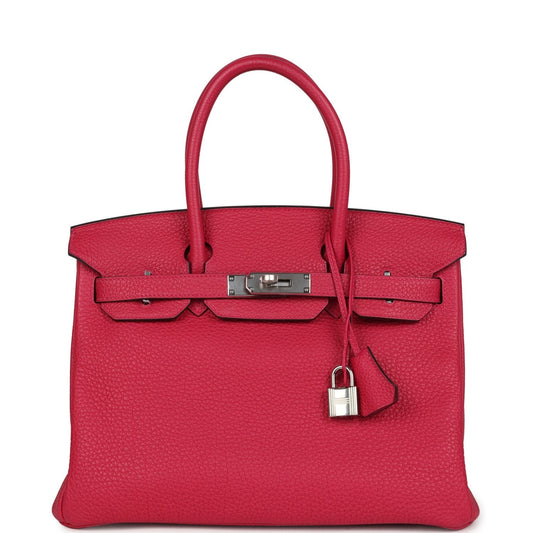 Birkin 30 Framboise Togo Palladium Hardware