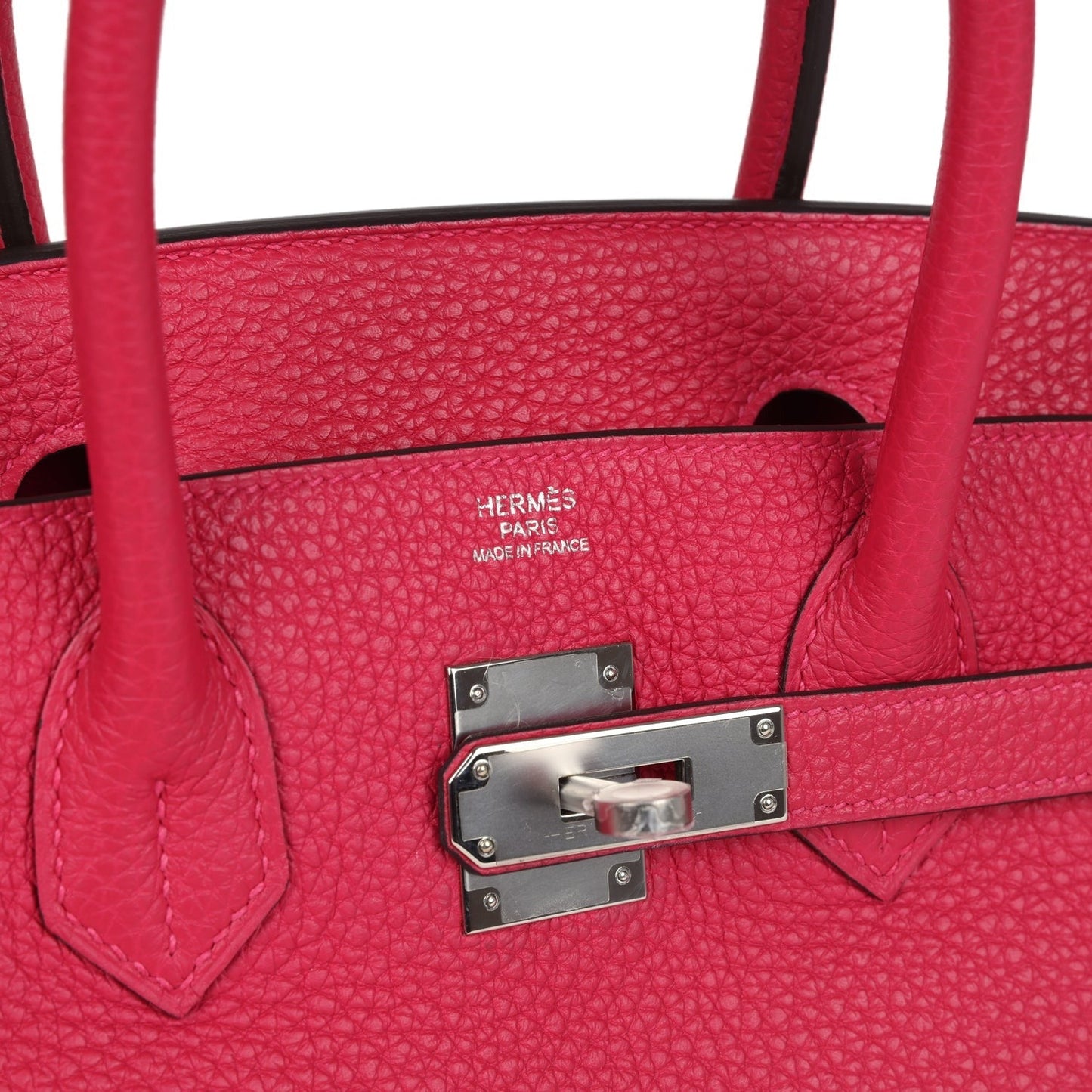 Birkin 30 Framboise Togo Palladium Hardware