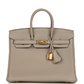 Birkins 25 Gris Tourterelle Togo Gold Hardware