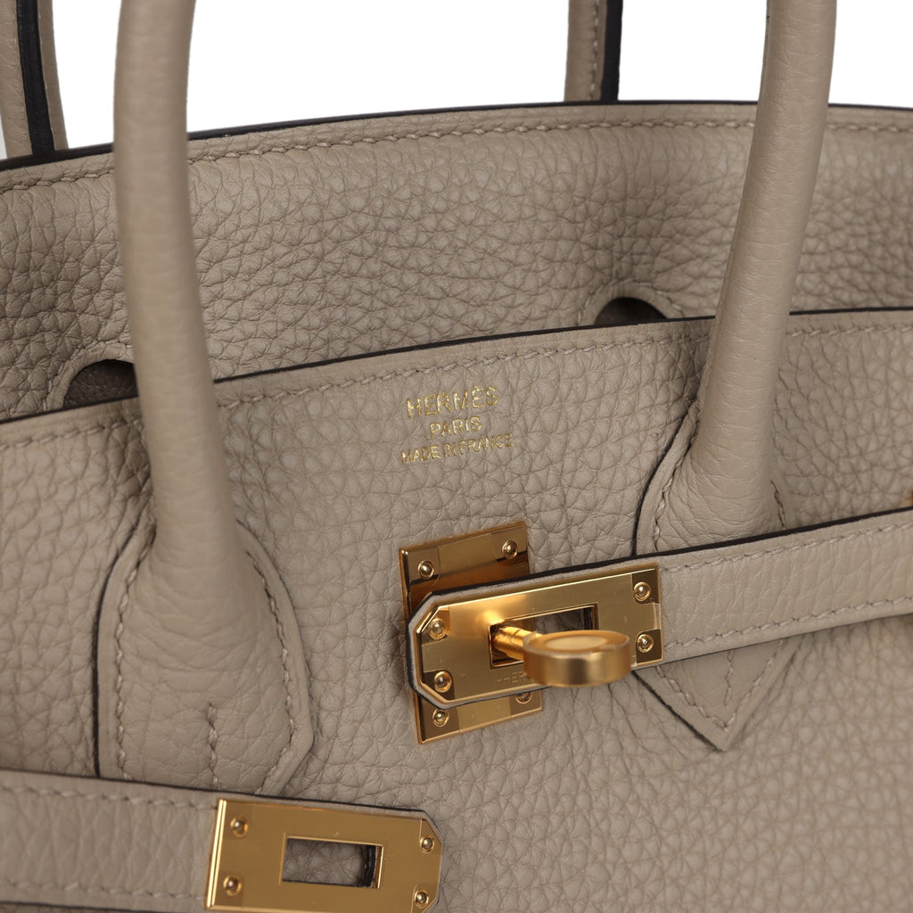 Birkins 25 Gris Tourterelle Togo Gold Hardware