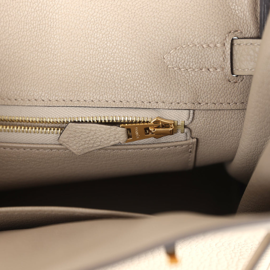 Birkins 25 Gris Tourterelle Togo Gold Hardware