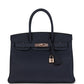 Birkin 30 Bleu Nuit Togo Rose Gold Hardware