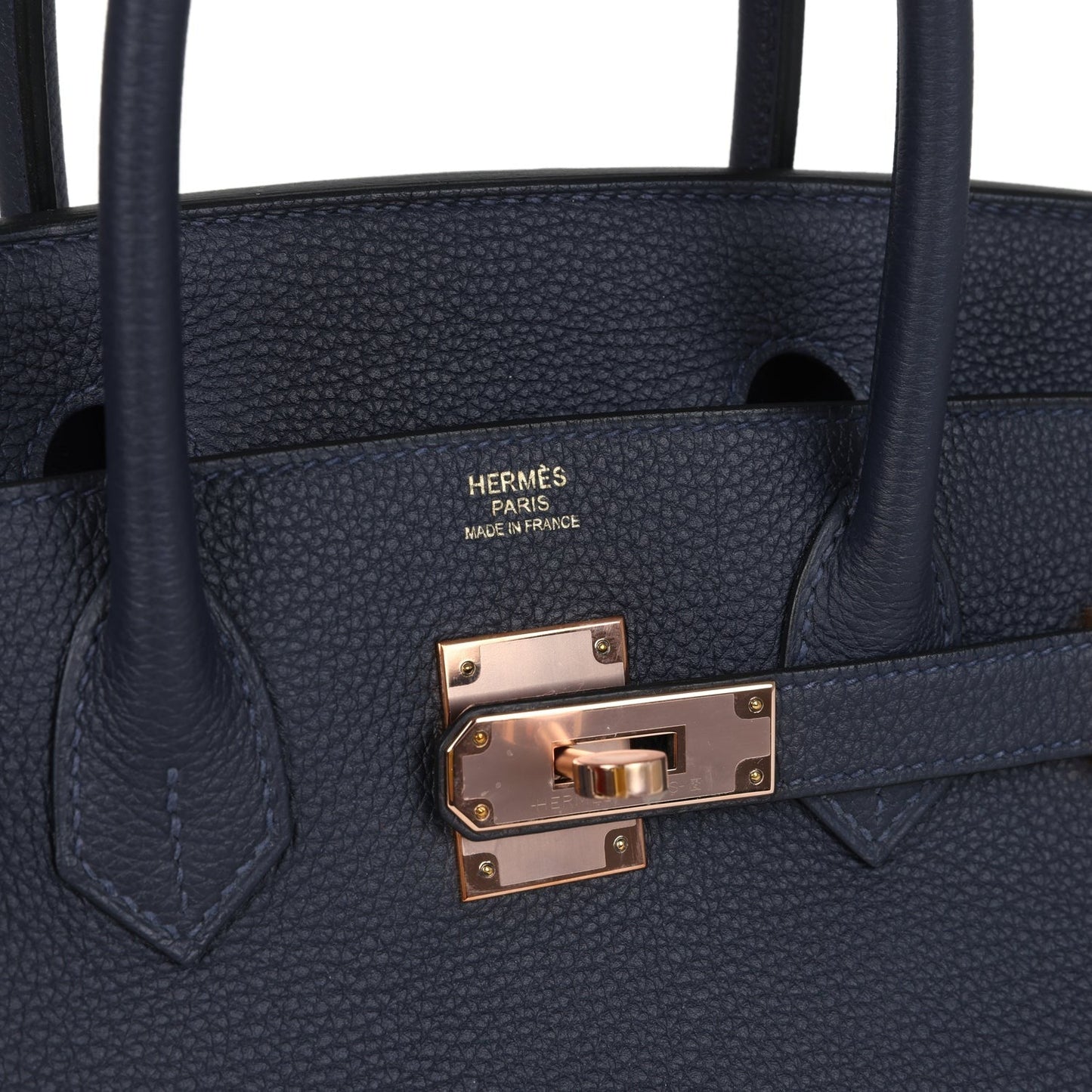 Birkin 30 Bleu Nuit Togo Rose Gold Hardware