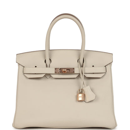 Birkin 30 Craie Togo Rose Gold Hardware