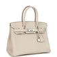 Birkin 30 Craie Togo Palladium Hardware