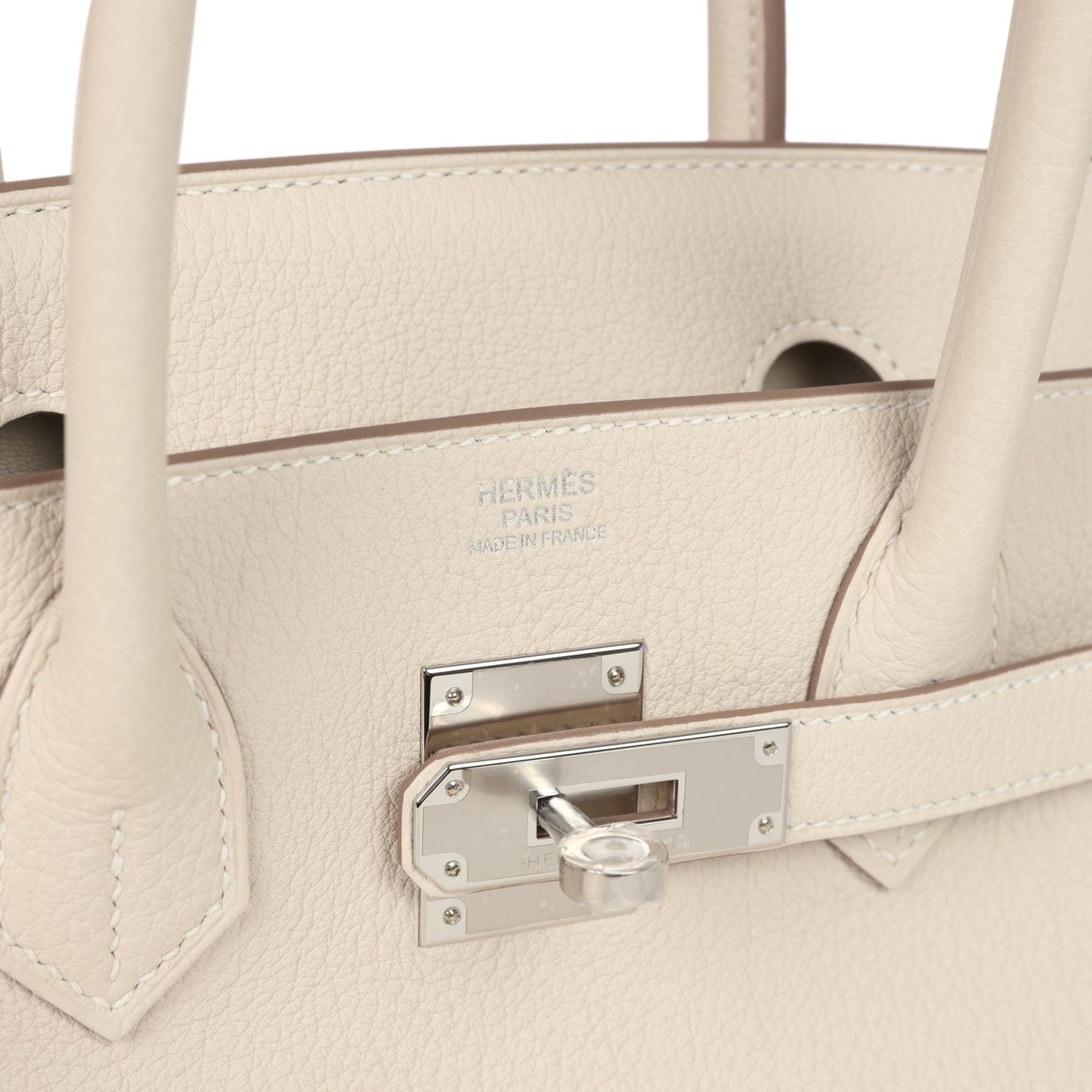 Birkin 30 Craie Togo Palladium Hardware