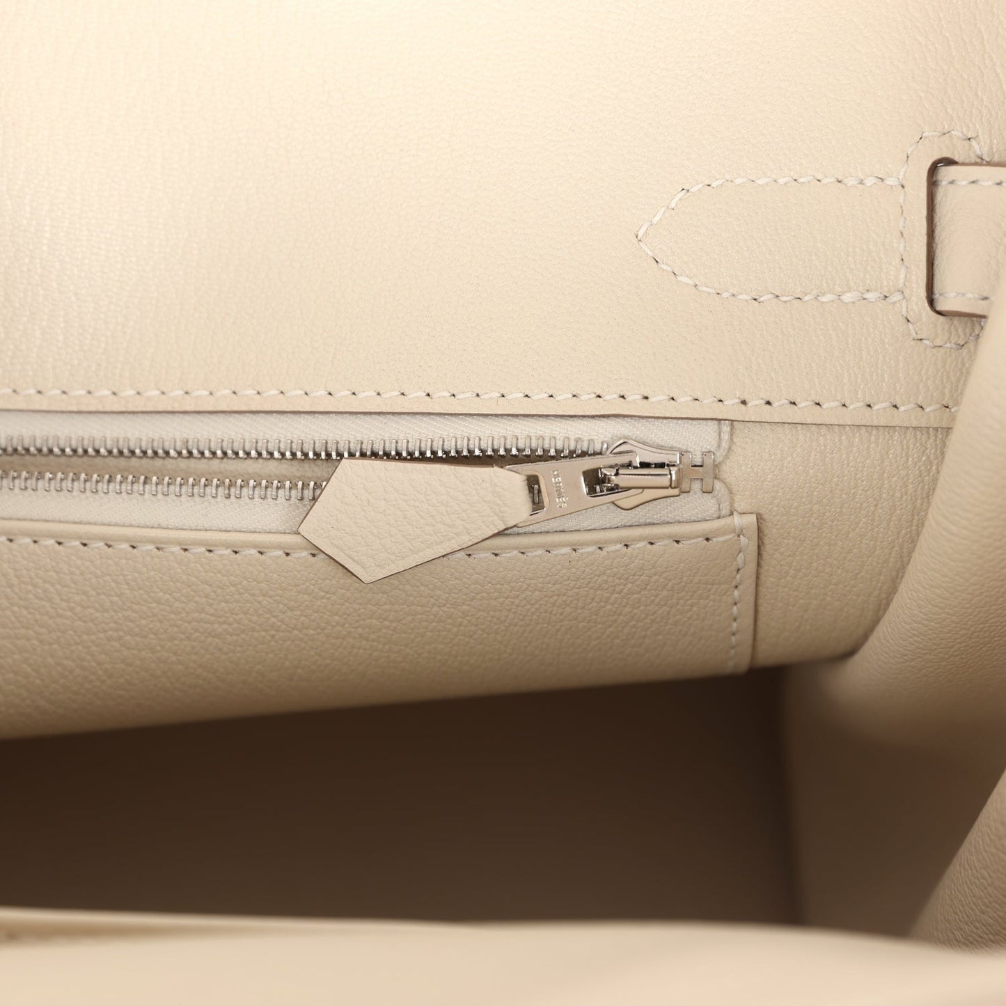 Birkin 30 Craie Togo Palladium Hardware