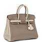 Hermès Special Order (HSS) Birkin 25 Gris Tourterelle and Craie Clemence Rose Gold Hardware