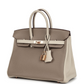 Hermès Special Order (HSS) Birkin 25 Gris Tourterelle and Craie Clemence Rose Gold Hardware