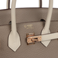 Hermès Special Order (HSS) Birkin 25 Gris Tourterelle and Craie Clemence Rose Gold Hardware