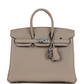 Birkins 25 Gris Tourterelle Togo Palladium Hardware