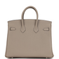 Birkins 25 Gris Tourterelle Togo Palladium Hardware