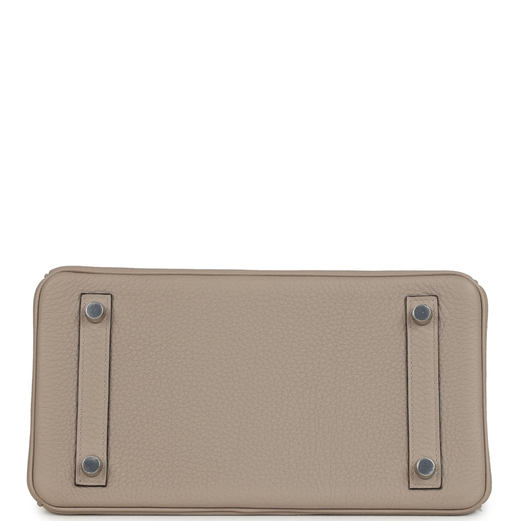 Birkins 25 Gris Tourterelle Togo Palladium Hardware