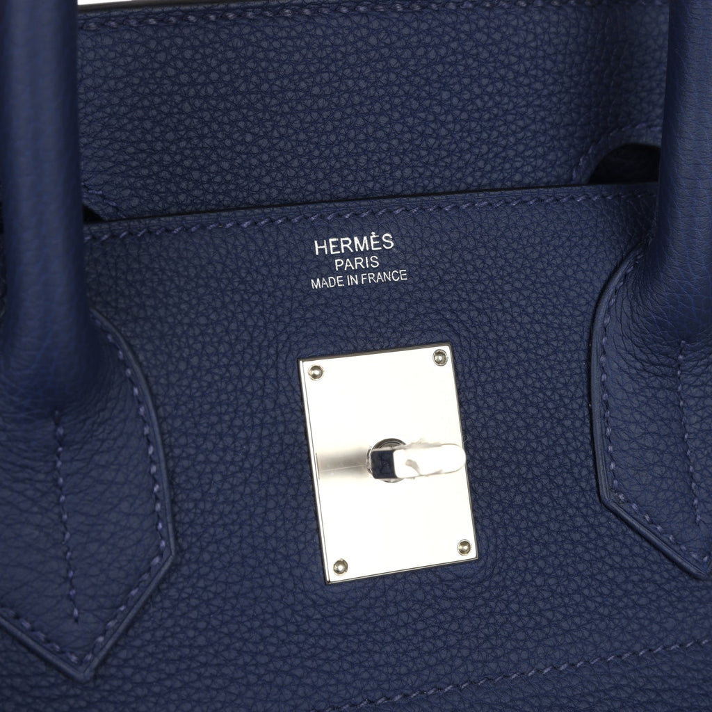 Birkin 40 Bleu Saphir Togo Palladium Hardware