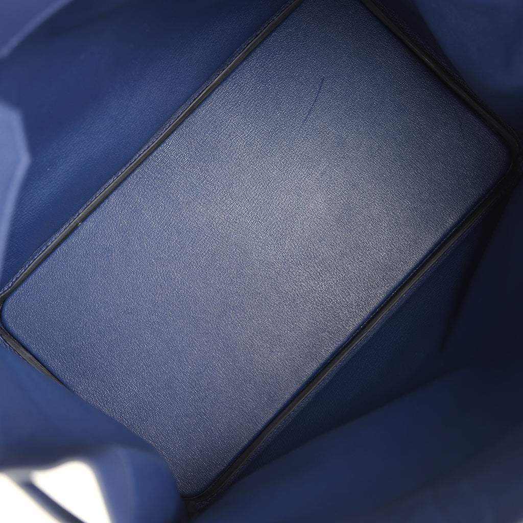 Birkin 40 Bleu Saphir Togo Palladium Hardware