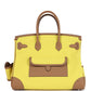 Birkin Cargo 35 Jaune Citron Toile and Chai Swift Palladium Hardware