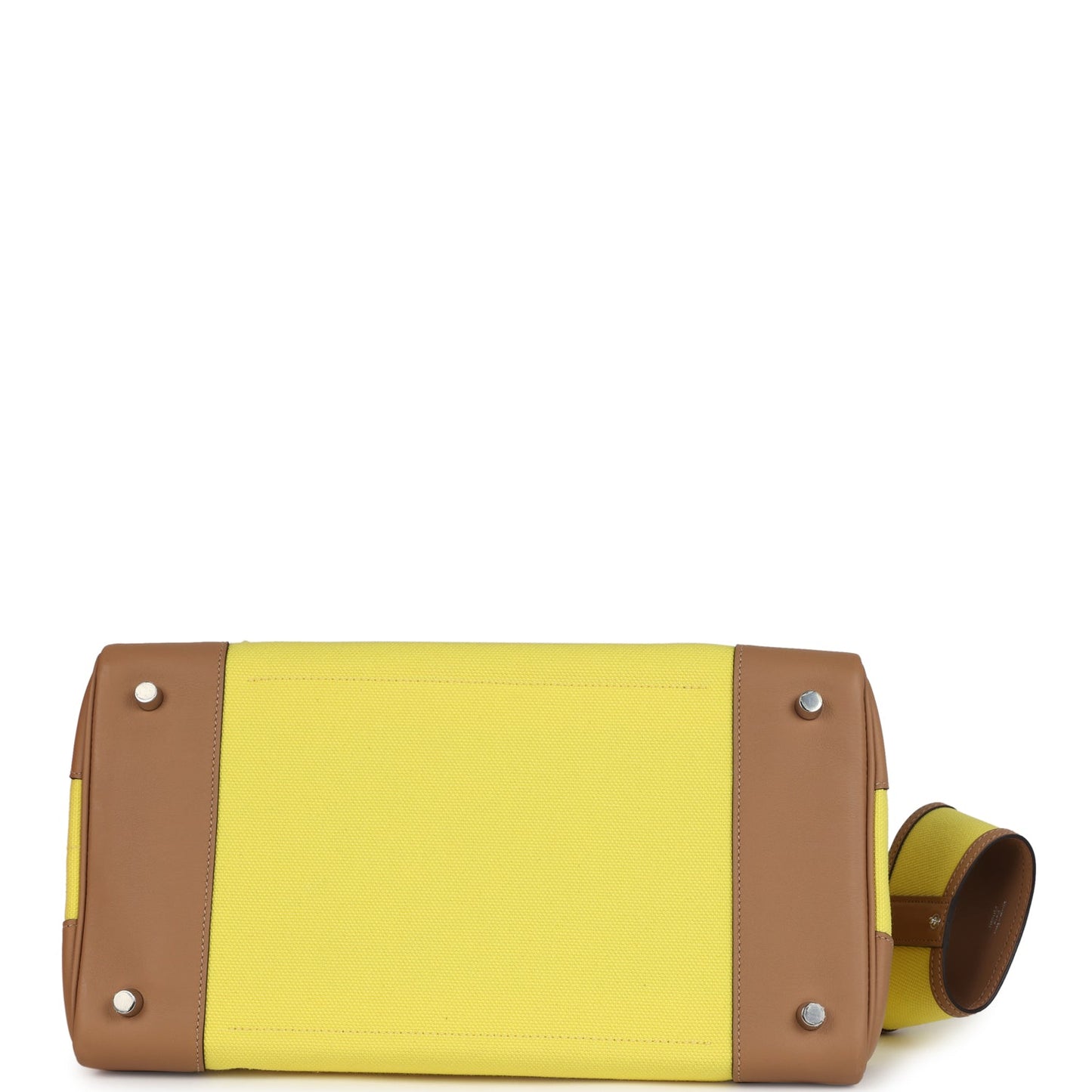 Birkin Cargo 35 Jaune Citron Toile and Chai Swift Palladium Hardware