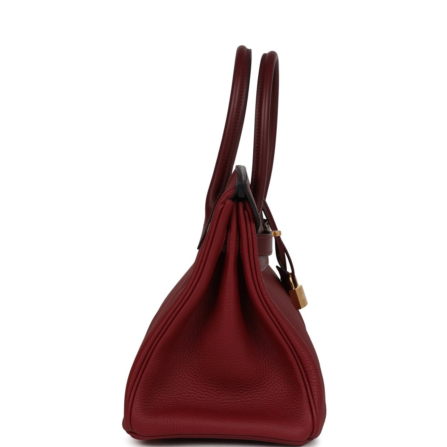 Birkin 30 Rouge H Verso Sombrero and Clemence Touch Gold Hardware