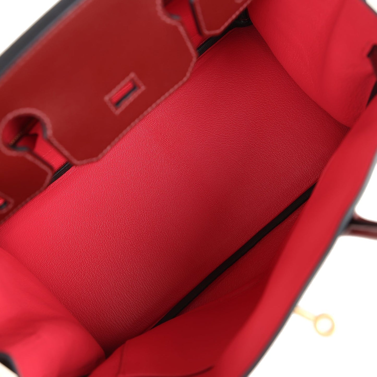 Birkin 30 Rouge H Verso Sombrero and Clemence Touch Gold Hardware