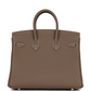 Birkins 25 Etoupe Togo Palladium Hardware
