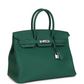 Birkin 35 Vert Moyen Togo Palladium Hardware
