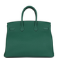 Birkin 35 Vert Moyen Togo Palladium Hardware