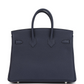 Birkins 25 Bleu Nuit Togo Palladium Hardware