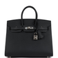Birkins 25 Black Epsom Palladium Hardware