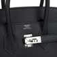 Birkins 25 Black Epsom Palladium Hardware