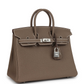 Birkins 25 Etoupe Togo Brushed Palladium Hardware