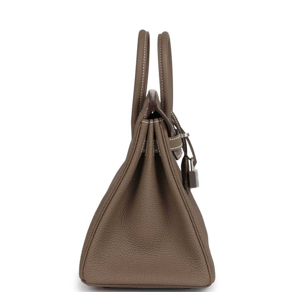 Birkins 25 Etoupe Togo Brushed Palladium Hardware