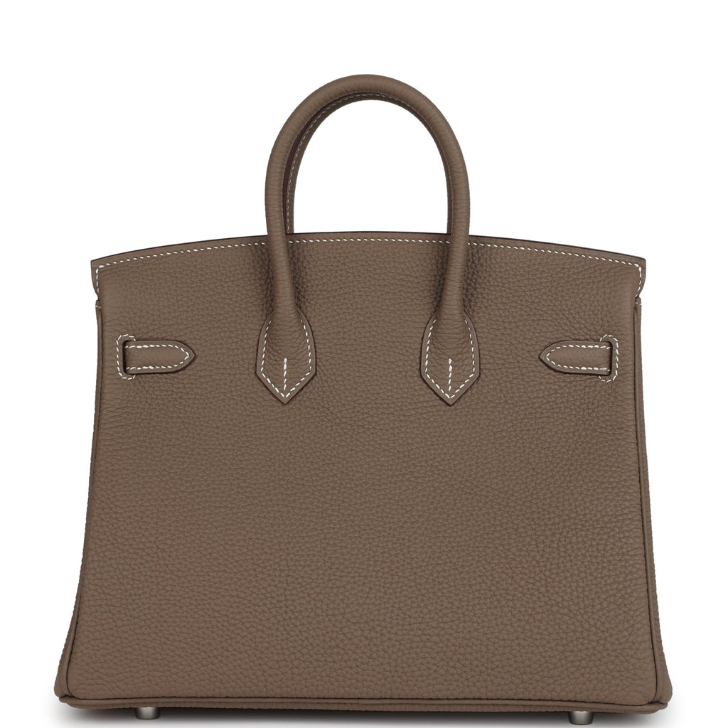 Birkins 25 Etoupe Togo Brushed Palladium Hardware