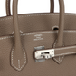 Birkins 25 Etoupe Togo Brushed Palladium Hardware