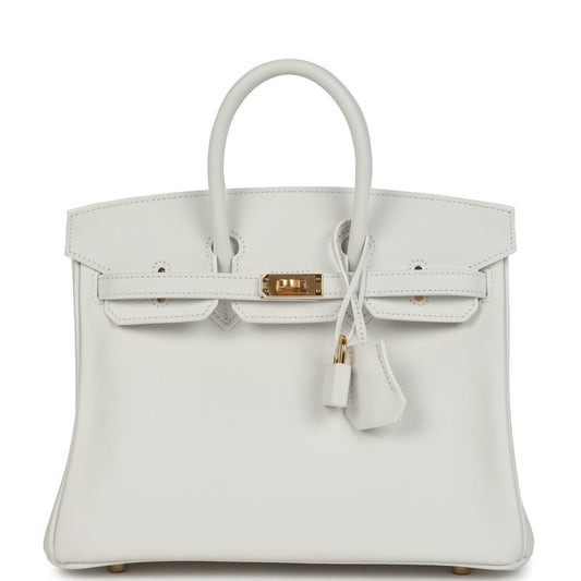 Birkin 25 New White Swift Gold Hardware