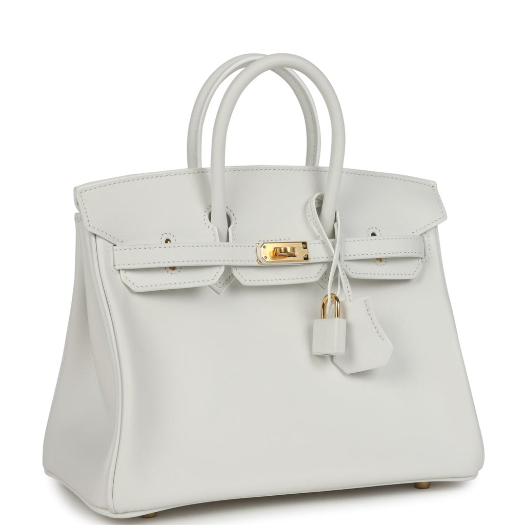 Birkin 25 New White Swift Gold Hardware