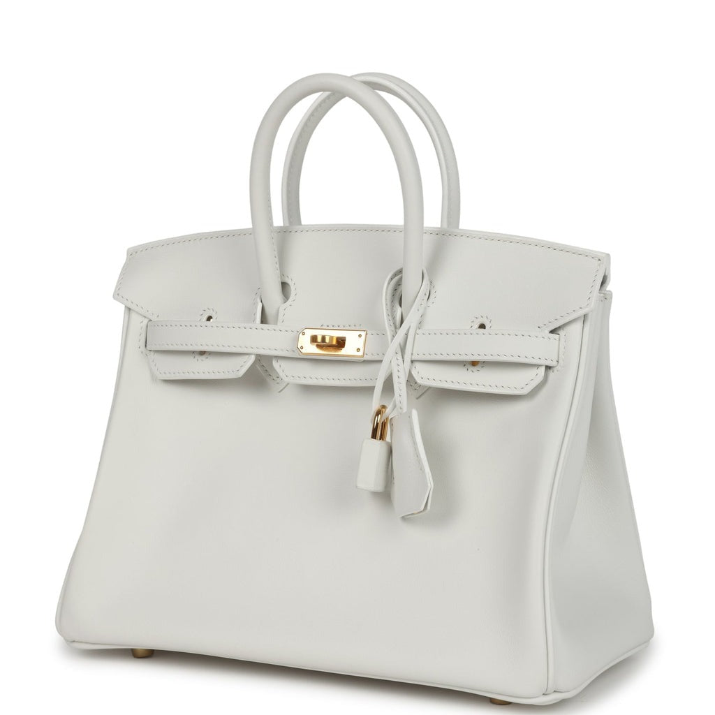 Birkin 25 New White Swift Gold Hardware