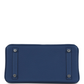 Birkins 25 Bleu Tie Togo Palladium Hardware
