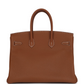 Birkin 35 Gold Togo Palladium Hardware