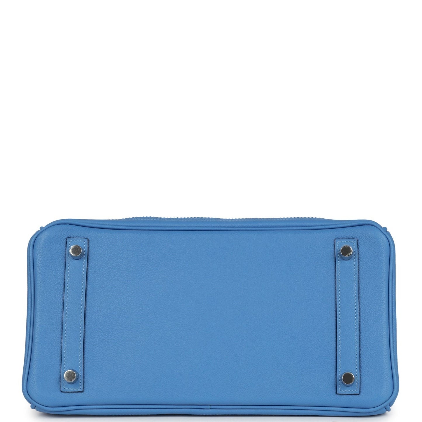 Birkin 30 Ghillies Bleu Paradise Clemence and Evercolor Palladium Hardware