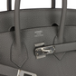 Birkins 25 Gris Meyer Togo Palladium Hardware