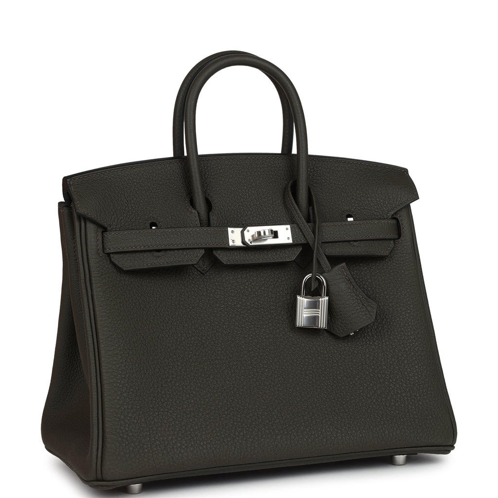 Birkins 25 Vert de Gris Togo Palladium Hardware