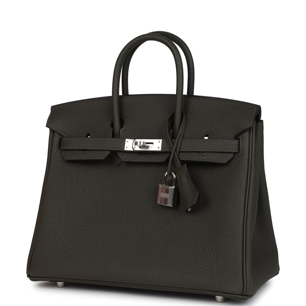 Birkins 25 Vert de Gris Togo Palladium Hardware