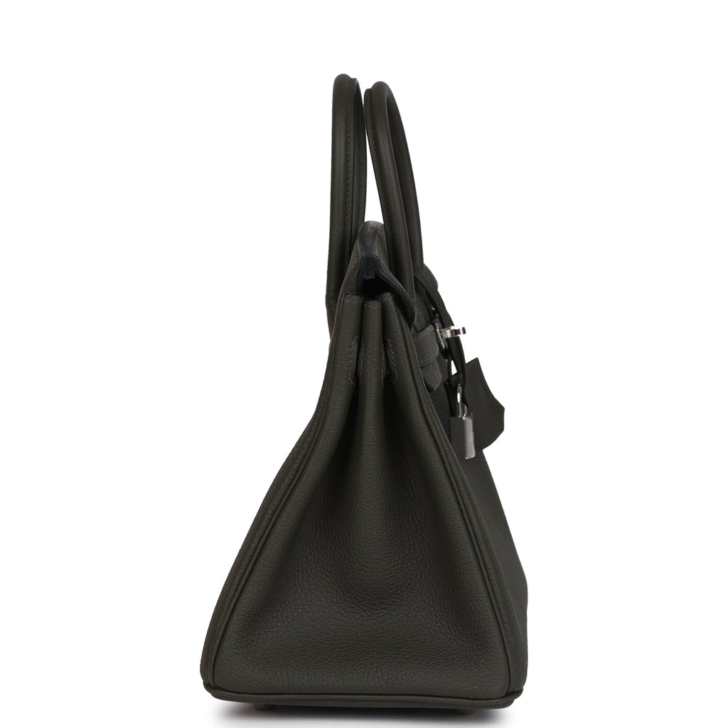 Birkins 25 Vert de Gris Togo Palladium Hardware