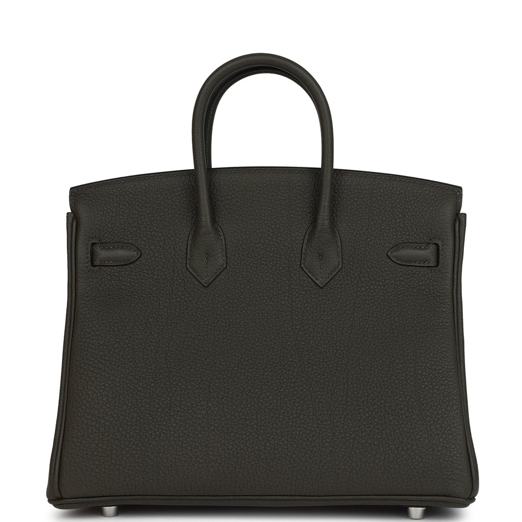 Birkins 25 Vert de Gris Togo Palladium Hardware