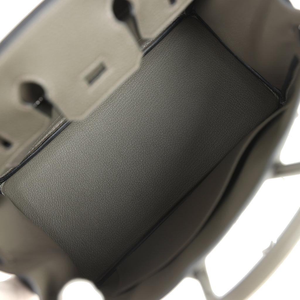 Birkins 25 Vert de Gris Togo Palladium Hardware