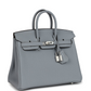 Birkins 25 Gris Pantin Togo Palladium Hardware