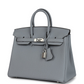 Birkins 25 Gris Pantin Togo Palladium Hardware