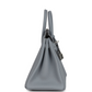 Birkins 25 Gris Pantin Togo Palladium Hardware